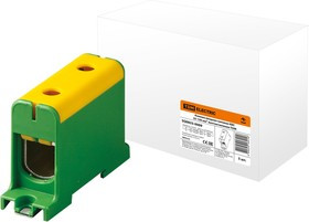 Клемма вводная силовая КВС 35-150 кв.мм. желтая/зеленая TDM Клемма вводная силовая КВС 35-150 кв.мм. желтая/зеленая TDM