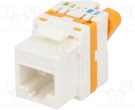 KEYS946, Гнездо, RJ45, PIN: 8, Keystone, Конф: 8p8c, IDC, угловой 90°