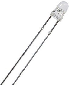 L-132XGC, светодиод бесцветн. свет зел d=3мм