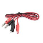 Набор поводов с зажимом типа крокодил для лабораторных блоков питания 2шт.
