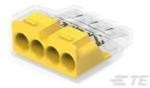 2388553-4, Fixed Terminal Blocks PUSH-IN CONNECTOR, 4 POS