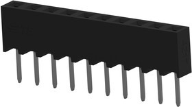 1-2314878-0, PCB Receptacle, Плата - к - плате, 2 мм, 1 ряд(-ов), 10 контакт(-ов), Монтаж в Сквозное Отверстие