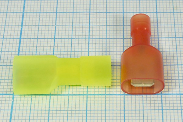 Разъем плоский полностью изолированный (папа) в нейлоновом корпусе красный 0.5-1.5 мм² РПИ-Пн 1,5-7-0,8; №10236T клемма штек 6,3x0,8\\0,5-1, Разъем плоский полностью изолированный (папа) в нейлоновом корпусе красный 0.5-1.5 мм² РПИ-Пн 1,5-7-0,8; №10236T клемма штек 6,3x0,8\\0,5-1,