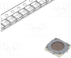 EVQPLBA08, Микропереключатель TACT, SPST, Пол: 2, 0,02A/15ВDC, SMT, нет, 1Н