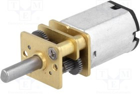 POLOLU-1097, Двигатель: DC, с редуктором, LP, 6ВDC, 360мА, Ось: D профиль, 150: 1