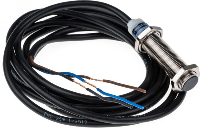 XS612B1NAL2, Индуктивный бесконтактный датчик, серия OsiSense XS 612, 4мм, NPN, NO, 2м кабель, 12-48В