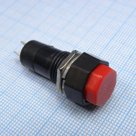 DS PBS-14A ФЧК, кнопка с фиксацей, 8-гранная красная, год 2018