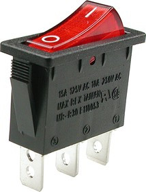 R495BRBET2-G (B120E), Выключатель с лампочкой ON-OFF(250В16А)