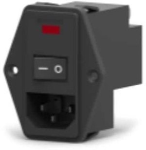 PE0S0DBX0, AC Power Entry Modules 10A DUAL FUSE HORIZONTAL MOUNT