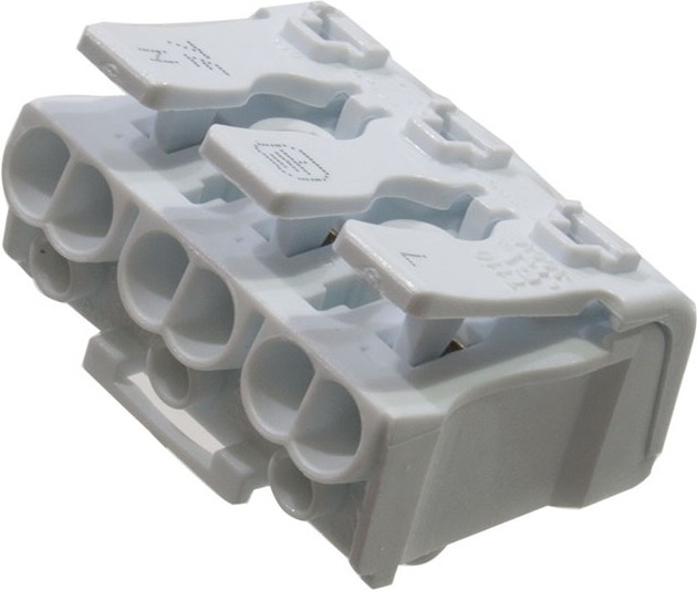 3-2834242-4, Зажим быстрого соединения 3 провода с маркировкой