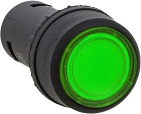 Кнопка SW2C-10D с подсветкой зеленая NO 24В PROxima sw2c-md-g-24