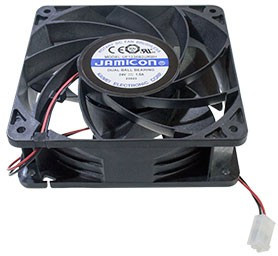 UF1238B2URBH, вентилятор 24В 120х120х38мм подшипник качения авторестарт 5200 об/мин