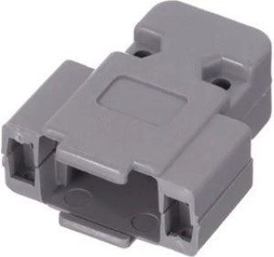 300X10989X, D-Sub Backshells 9P HOOD GREY LONG JACK SCR