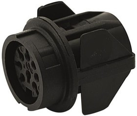 T3327-550, Circular DIN Connectors FEMALE RECEPTACLE 4 WAY