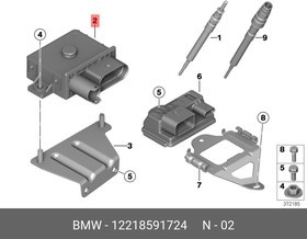 12218591724, ЭБУ подогрева свечей N57