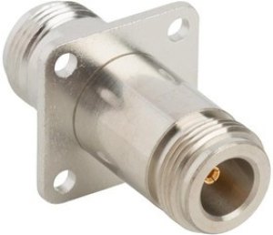 172278-10, RF Adapters - In Series AdapterNJacktoNJack 4-Hole Flange50Ohms