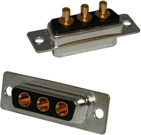 681M7W2103L001, 7 Way Through Hole D-sub Connector Plug, 2.77mm Pitch