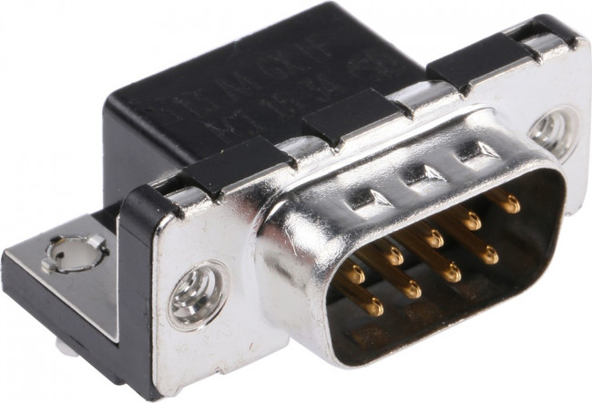 D09P13A4GX00LF, Разъем D-Sub; PIN: 9; гнездо; "папа"; на панель; угловой 90°; пайка; 5А D09P13A4GX00LF, Разъем D-Sub; PIN: 9; гнездо; "папа"; на панель; угловой 90°; пайка; 5А