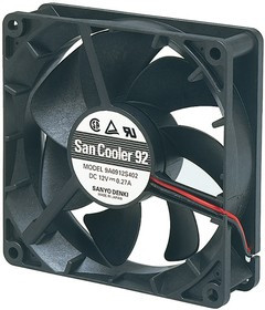 9G0912G102, 9G Series Axial Fan, 12 V dc, DC Operation, 186.9m³/h, 13.2W, 1.1A Max, 92 x 92 x 38mm