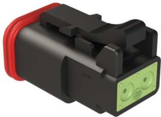 AT06-2S-RD01BLK, Automotive Connectors A SERIES-AT-CONNECTORS