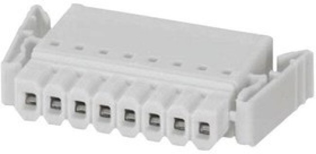 1709465, Pluggable Terminal Blocks PTSM 0,5/ 8-PL-2,5 WH
