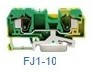 FJ1-10/B, 284-904 Проходная клемма 10 кв мм FJ1 синяя