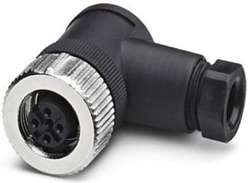 1543058, Разъем Кабеля, IP67, угловой, SPEEDCON Series, M12, Female, 4 Positions, Винтовое Гнездо