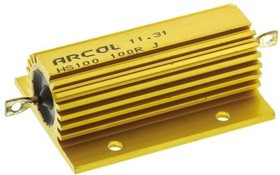 HS100 100R J, Wirewound Resistor 100W, 100Ohm, 5%