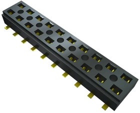 CLT-106-02-L-D-BE-A-K-TR, CLT Series Straight Surface Mount PCB Socket, 12-Contact, 2-Row, 2mm Pitch, Solder Termination
