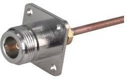 25_N-50-2-14/133_NE, RF Connectors / Coaxial Connectors N straight flange cable jack(f)