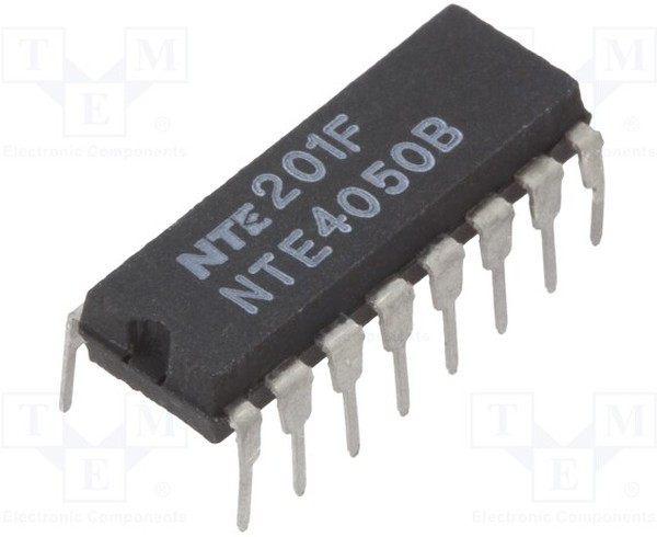 NTE4050B, IC: digital; buffer,non- inverting,translator; Ch: 6; CMOS; THT NTE4050B, IC: digital; buffer,non- inverting,translator; Ch: 6; CMOS; THT