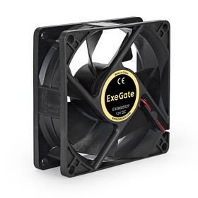 EX294047RUS, Вентилятор 12В DC ExeGate EX08025S2P (80x80x25 мм, Sleeve bearing (подшипник скольжения), 2pin (разъем 2.54), 2200RPM, 22.5dBA)