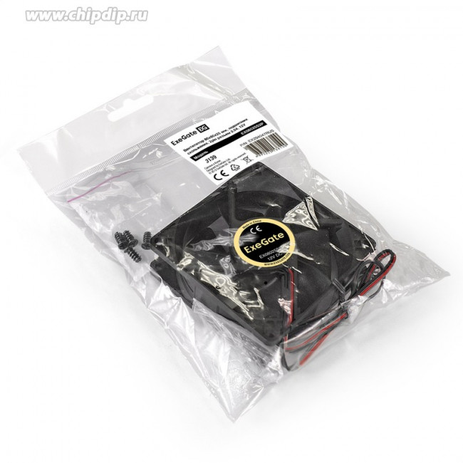 EX294047RUS, Вентилятор 12В DC ExeGate EX08025S2P (80x80x25 мм, Sleeve bearing (подшипник скольжения), 2pin (разъем 2.54), 2200RPM, 22.5dBA) EX294047RUS, Вентилятор 12В DC ExeGate EX08025S2P (80x80x25 мм, Sleeve bearing (подшипник скольжения), 2pin (разъем 2.54), 2200RPM, 22.5dBA)