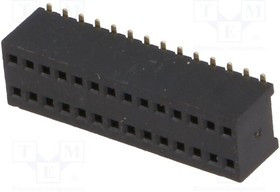 DS1065-10-2X14S8BS, Гнездо, IDC, "мама", PIN 28, прямой, 1,27мм, SMT, 2x14, gold flash DS1065-10-2X14S8BS, Гнездо, IDC, "мама", PIN 28, прямой, 1,27мм, SMT, 2x14, gold flash