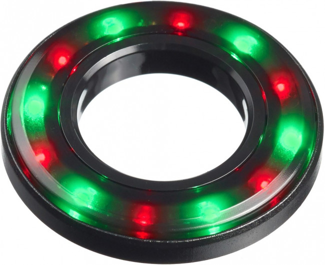 QH22L28RGC, Многоцветные панельные индикаторы, Красный, Зеленый, 22 мм, R 20мА, G 20мА, R 24В, G 24В