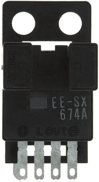EE-SX674A, Optical Switches, Transmissive, Phototransistor Output Slotted 5mm On NPN C-Mount