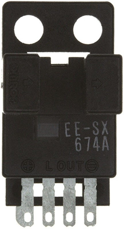 EE-SX674A, Optical Switches, Transmissive, Phototransistor Output Slotted 5mm On NPN C-Mount