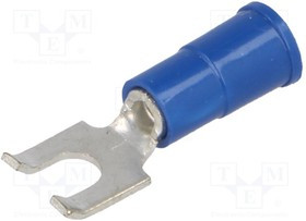 KEYS8248, Наконечник: вилка, M3,5, d: 3,66мм, обжим, на провод, изолированный