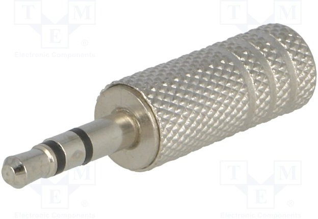 JC-009, Вилка; Jack 3,5мм; "папа"; stereo; прямой; на провод; пайка