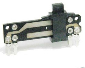 Резистор переменный, движковый 500кОм, линейность B, ширина 35мм, вал и размеры 4C5x4, F-1572