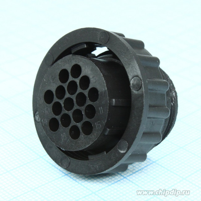 182642-1, Круглый разъем, Серия CPC 1, Штекер на Кабель, 16 контакт(-ов)