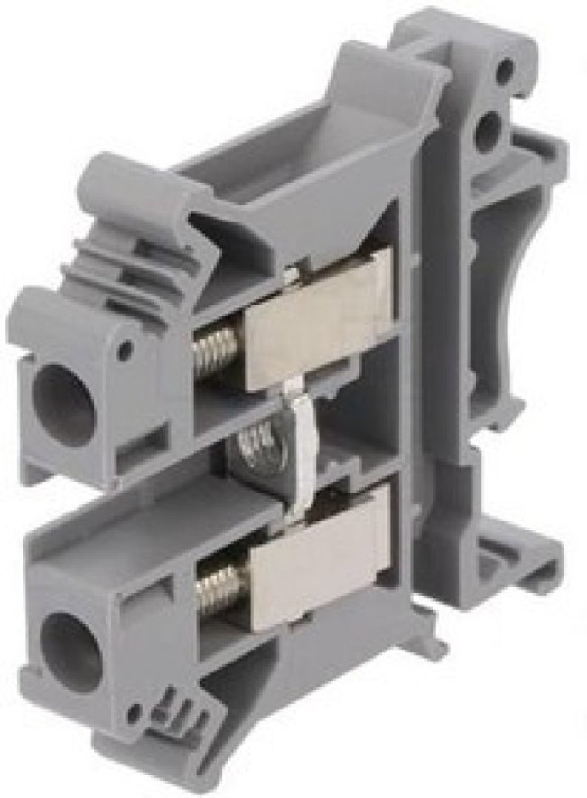 PC6-01P-11-00A(H), клеммник 2-проводный, шаг 8.2мм, 0.2~6 мм², цвет серый / PC6-01P-11-00A(H) PC6-01P-11-00A(H), клеммник 2-проводный, шаг 8.2мм, 0.2~6 мм², цвет серый / PC6-01P-11-00A(H)