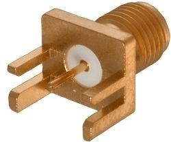 142-0701-831, RF Connectors / Coaxial Connectors END LAUNCH .042 PCB GOLD