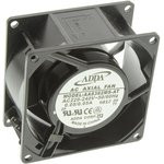 AA8382MS-AT, AXIAL FAN, 80MM, 230VAC, 25.1CFM, 26.2DB