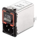 FN9280-10-06, Filtered IEC Power Entry Module, IEC C14, General Purpose, 10 А, 250 В AC, 2-Pole, 2-Pole