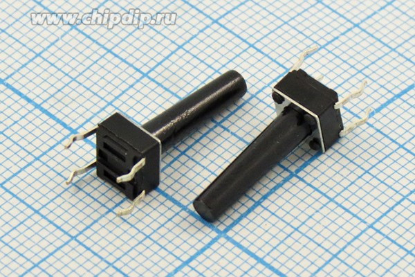 Тактовая кнопка, 6.0x 6.0x17, алгоритм работы NO, контакты 4PF