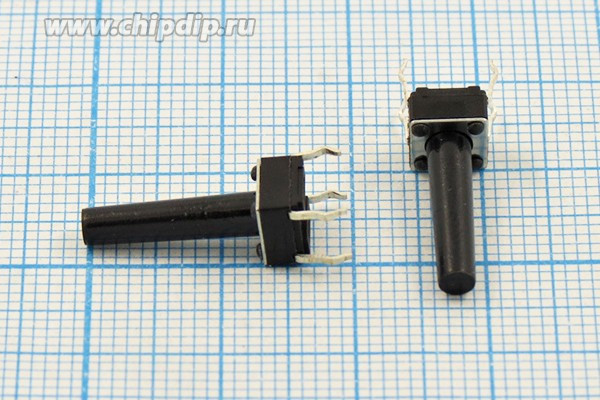 Тактовая кнопка, 6.0x 6.0x17, алгоритм работы NO, контакты 4PF