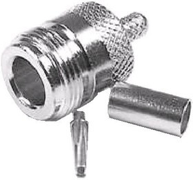 HYR-0306E (GN-306E) (N-7309E) (N-C213P), Разъем N, гнездо, RG-213, обжим (Crimp)