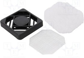 RCP-06, Решетка, пластик, 60x60мм, винт, с экраном EMI,с фильтром, A: 60мм RCP-06, Решетка, пластик, 60x60мм, винт, с экраном EMI,с фильтром, A: 60мм