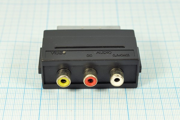 Штекер СКАРТ-гнездо 3RCA, выход; 1736 шт СКАРТ-гн 3RCA\\выход\\